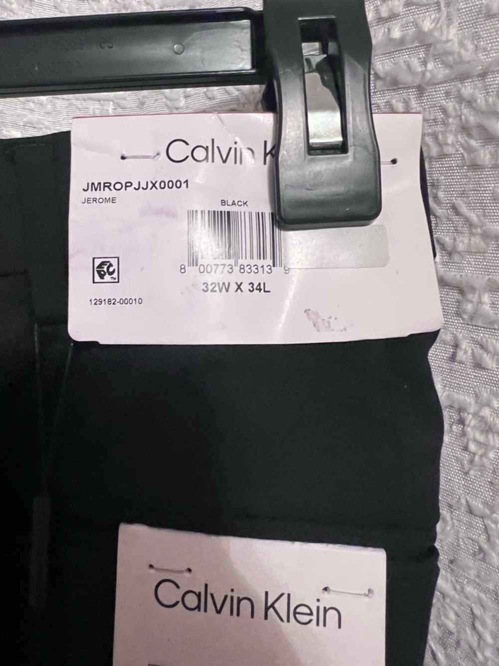 Calvin Klein Black Slim Fit Pants